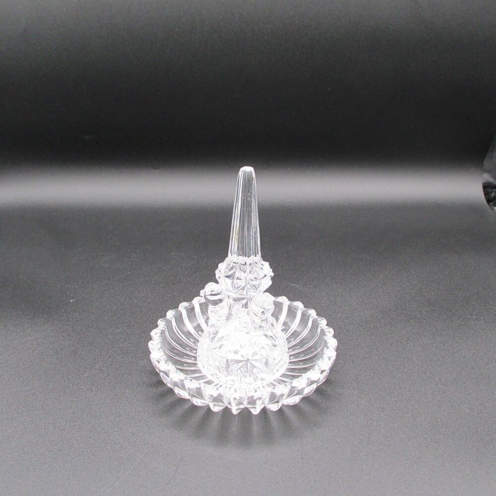 Vtg  Hofbauer The Byrdes Collection Lead Crystal Ring Holder Dish Bird Vanity